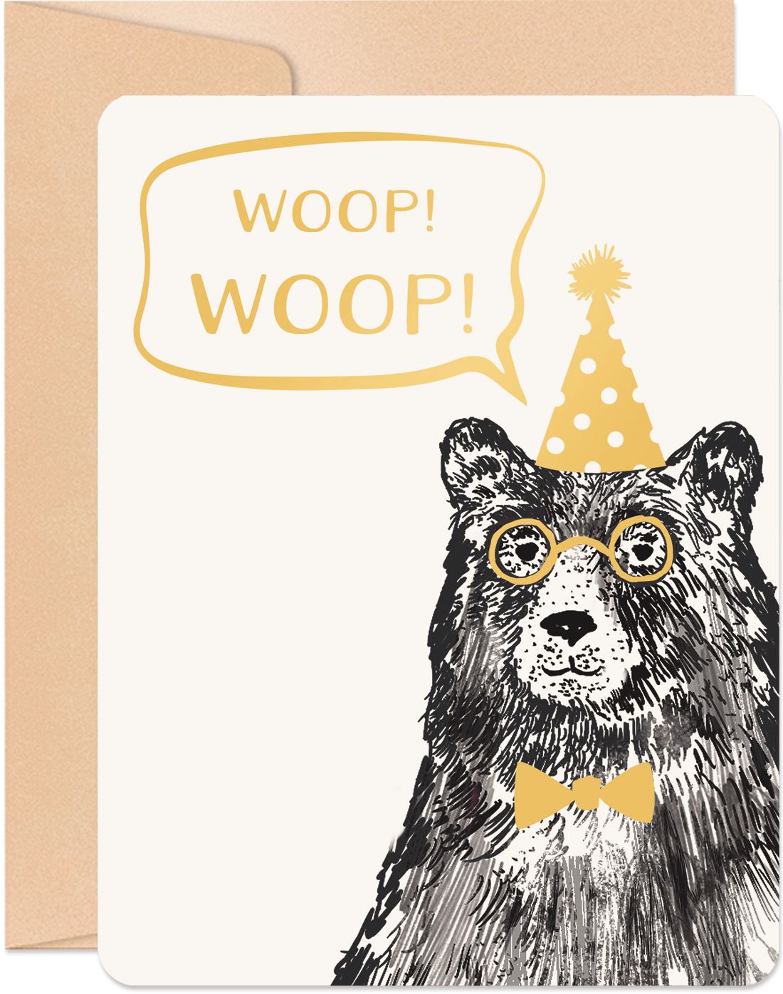 Woop Bear Birthday Card