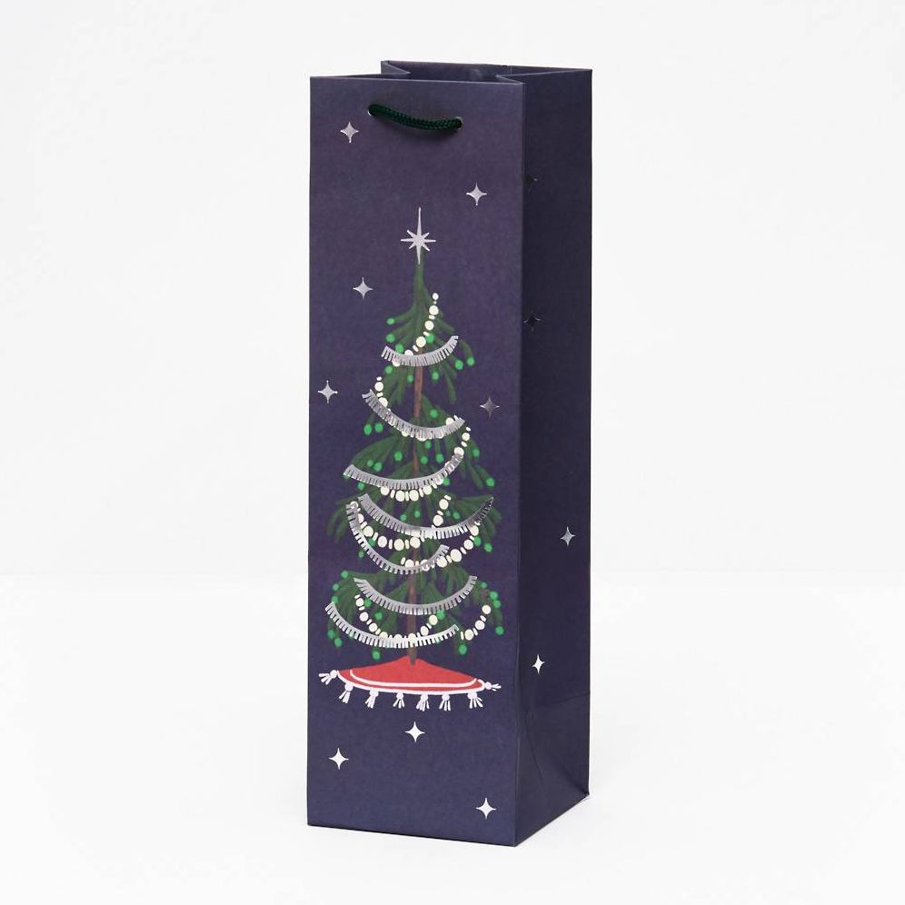 Tinsel Tree Wine Gift Bag