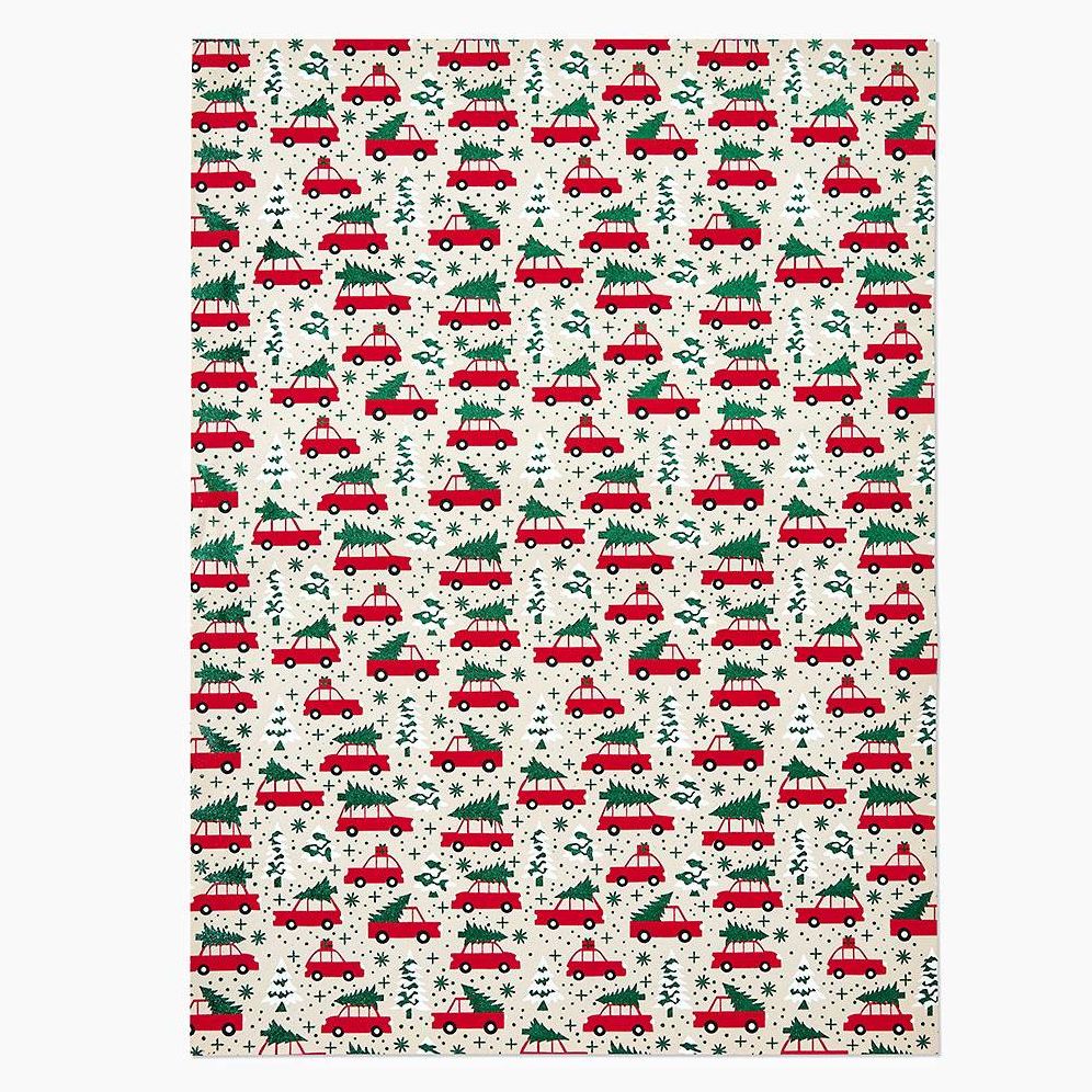 Christmas Trees On Taxi Handmade Paper