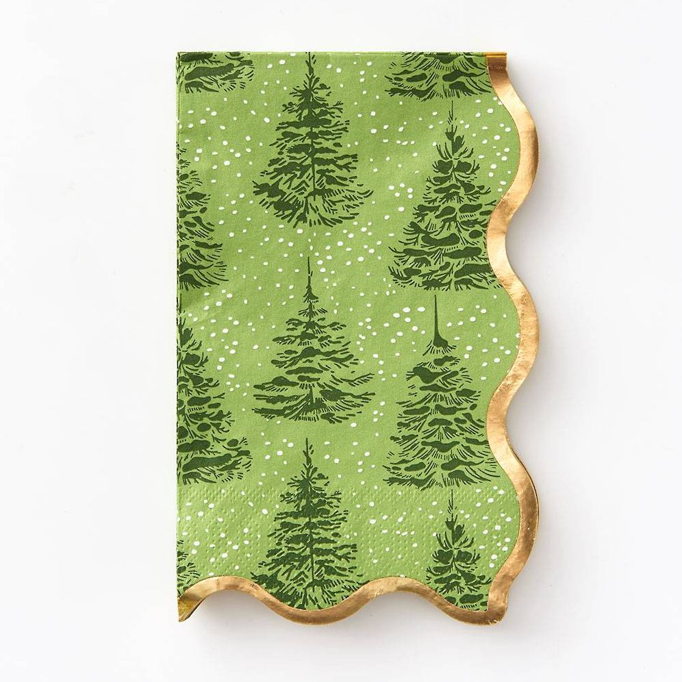 Elegant Greenery Fancy Guest Napkin S/20