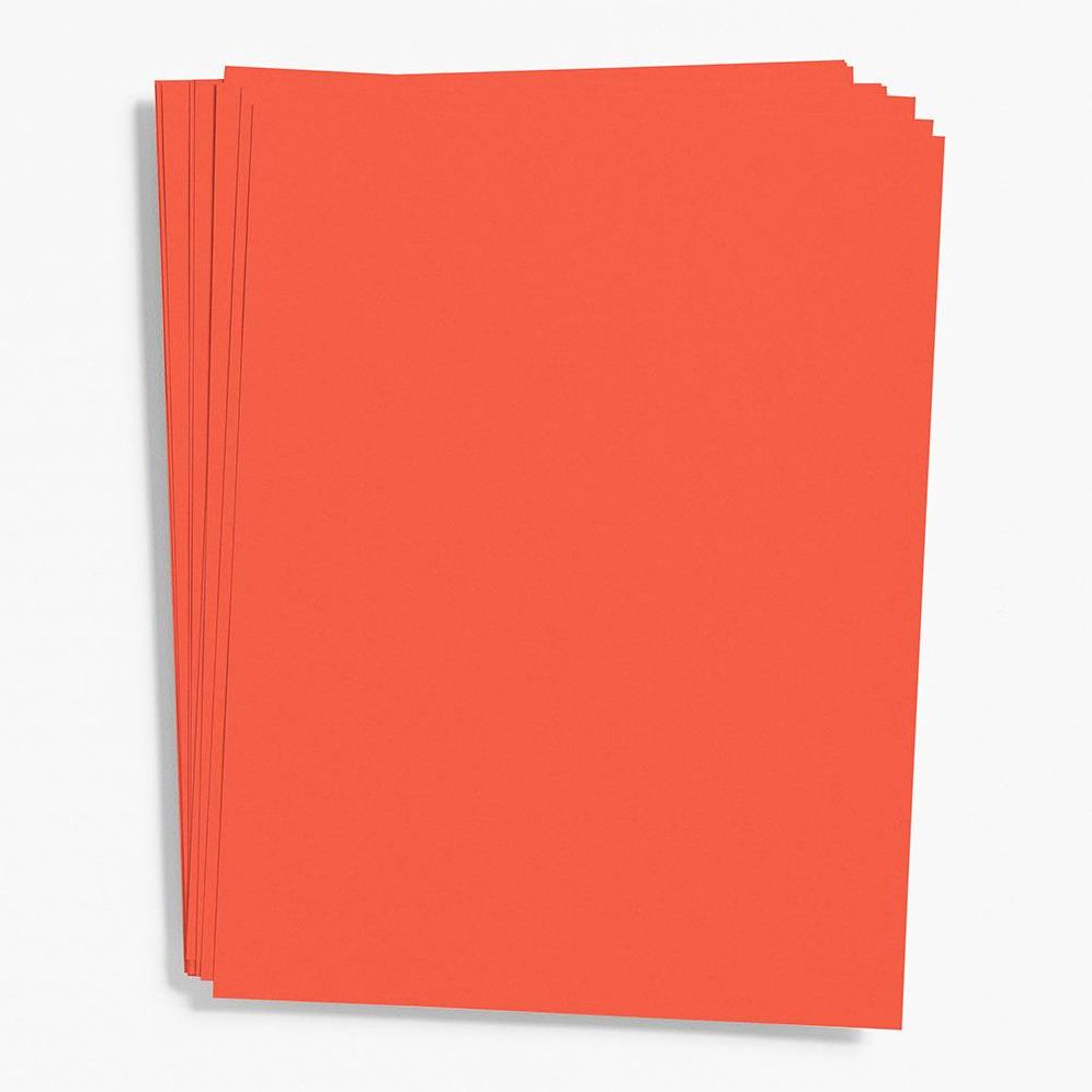 Persimmon Card Stock 8.5" x 11"