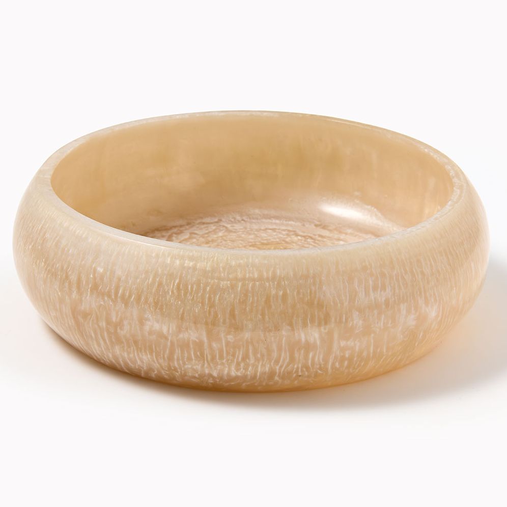 Marbled Resin Salad Bowl