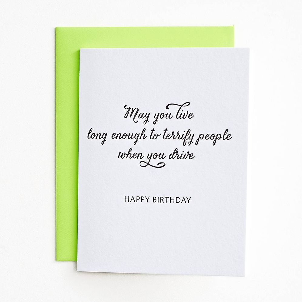 Terrify People When You Drive Birthday Card