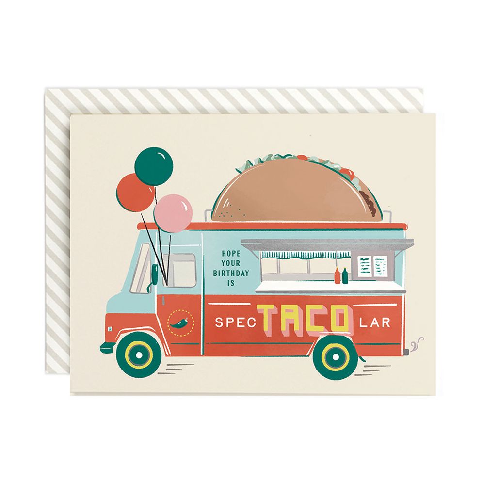 Spec-TACO-lar Birthday Greeting Card