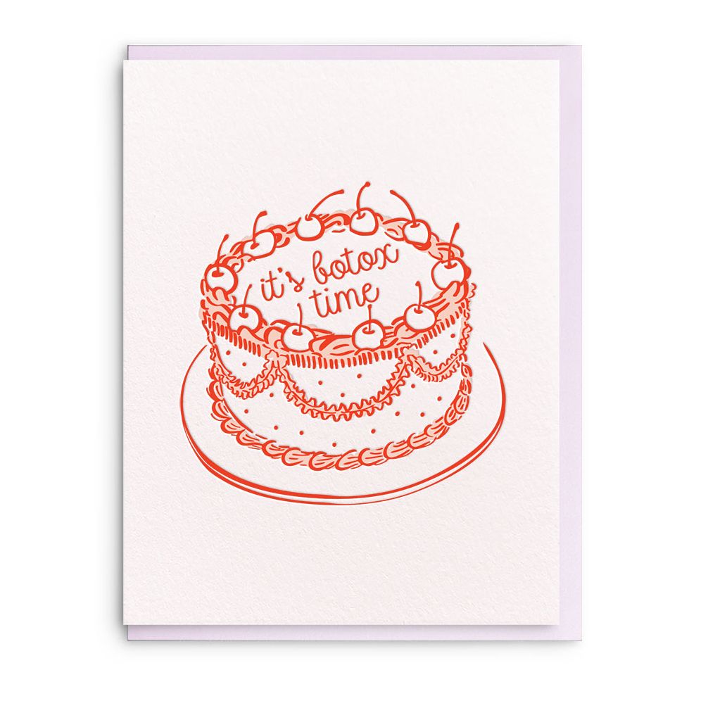 Botox Time Birthday Card