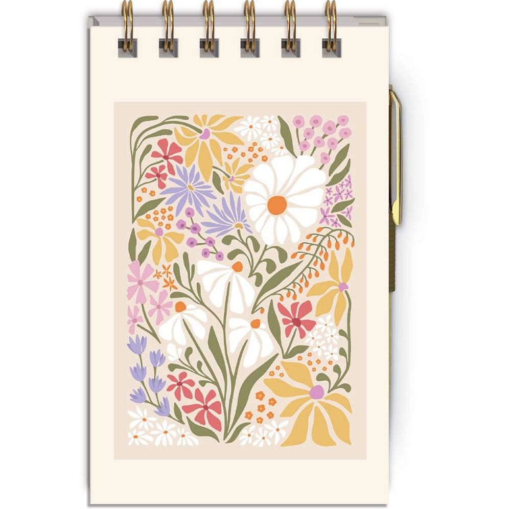 Wildflowers Reporter Notepad With Pen