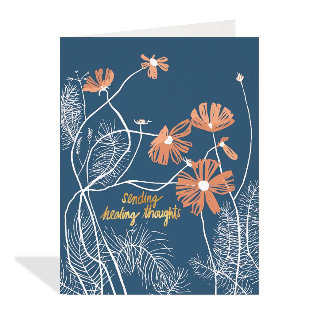 Healing Thoughts Get Well Soon Card