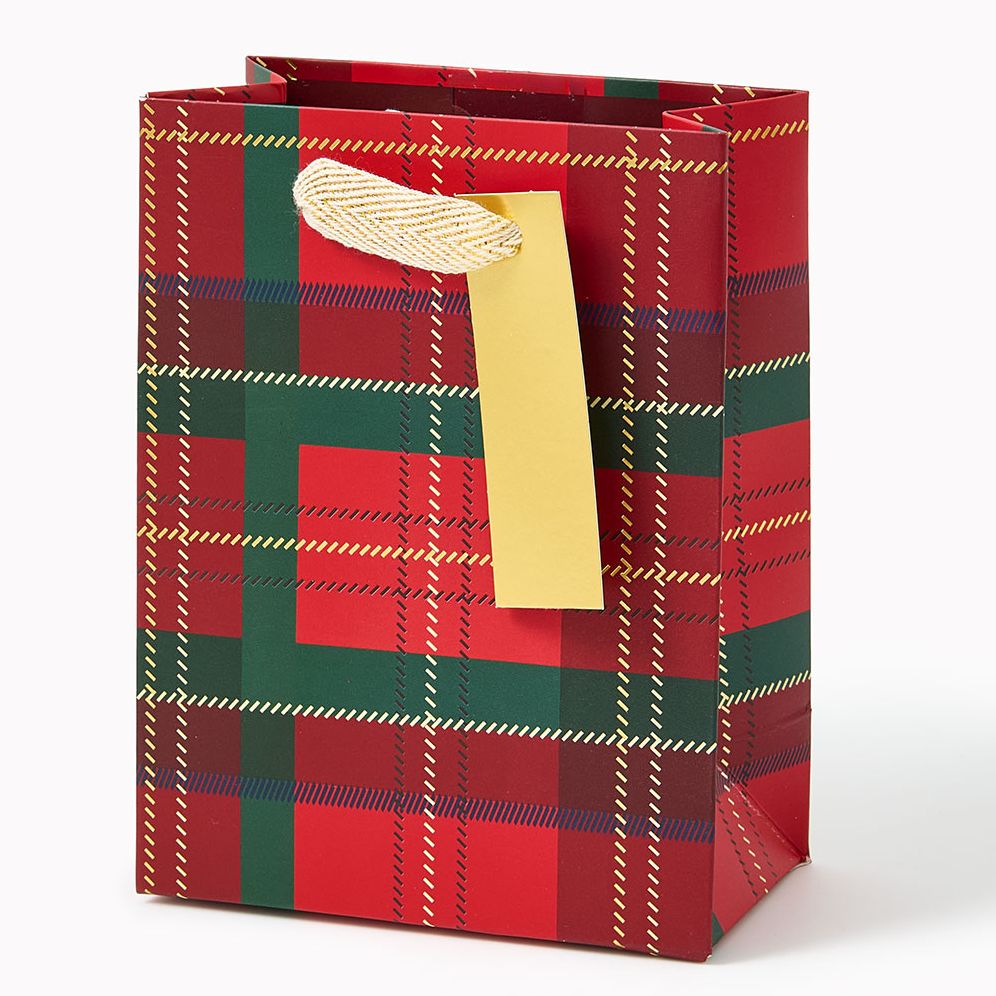 Holiday Plaid Small Gift Bag