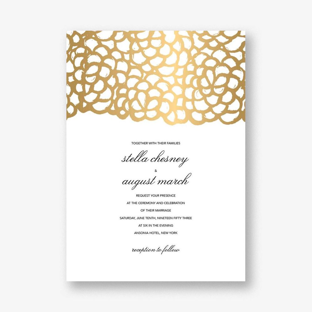 Gardenia Wedding Invitation
