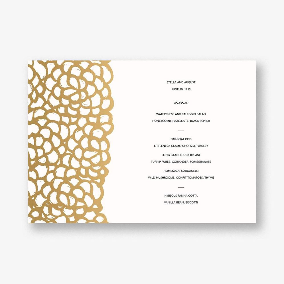 Gardenia Menu
