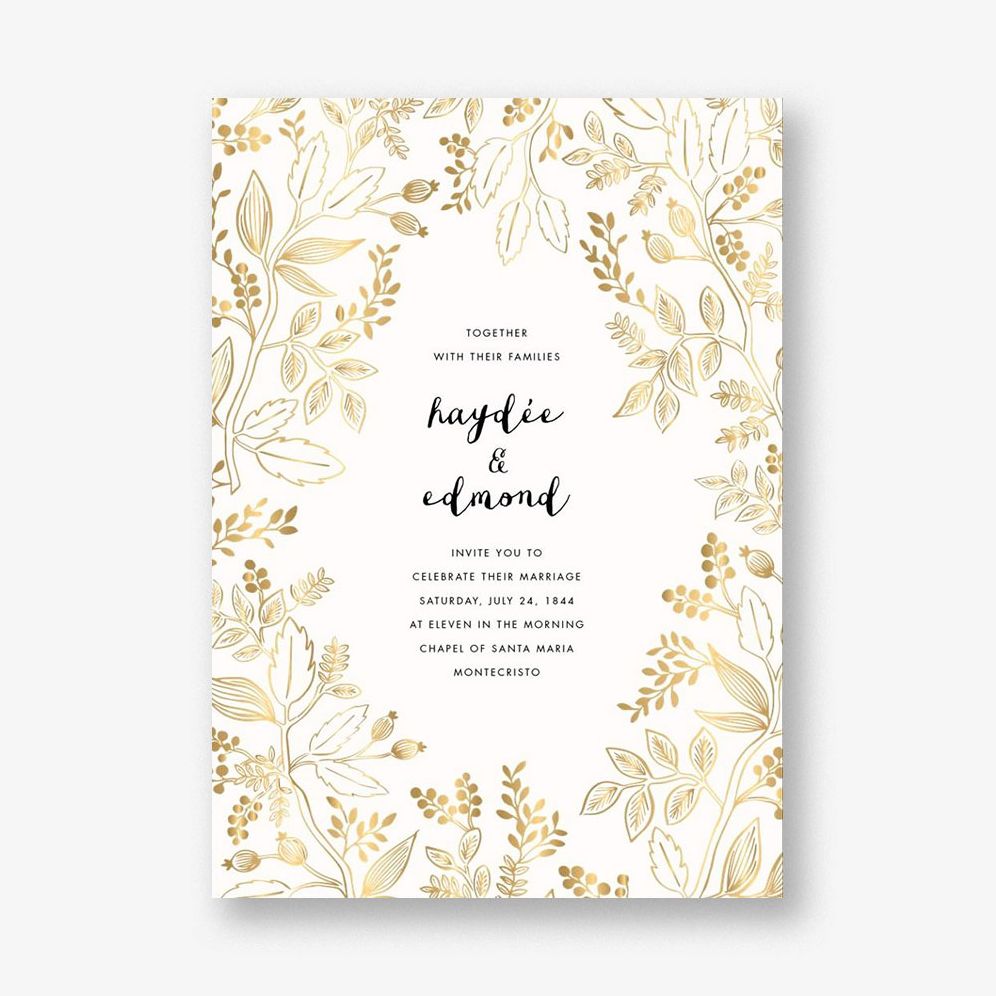 Queen Anne Wedding Invitation