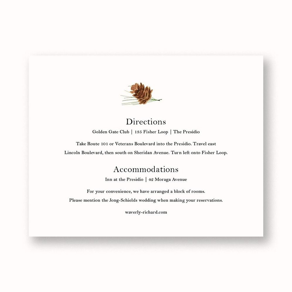 Sequoia Information Card