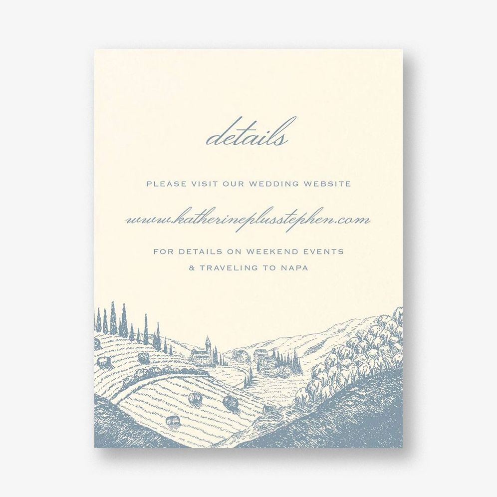 Wine Country Information Card