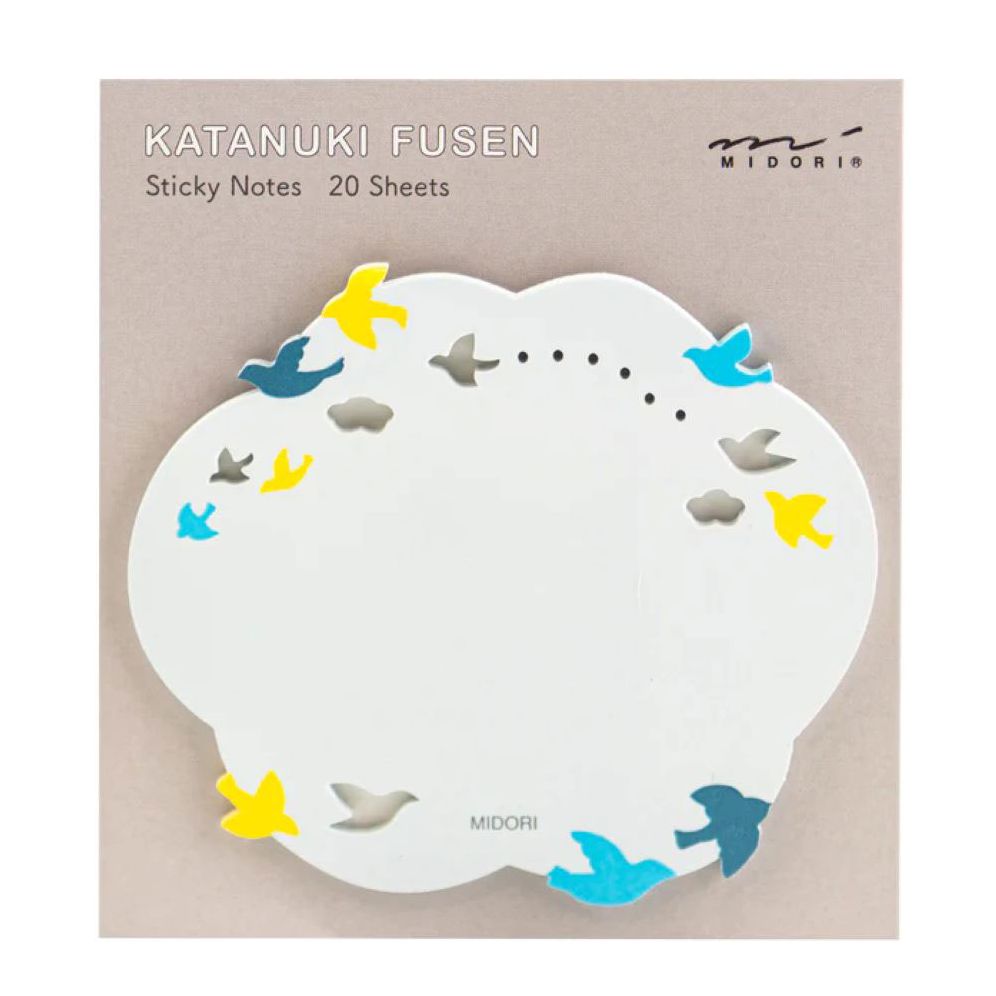 Midori Sticky Notes - Die-Cut Birds