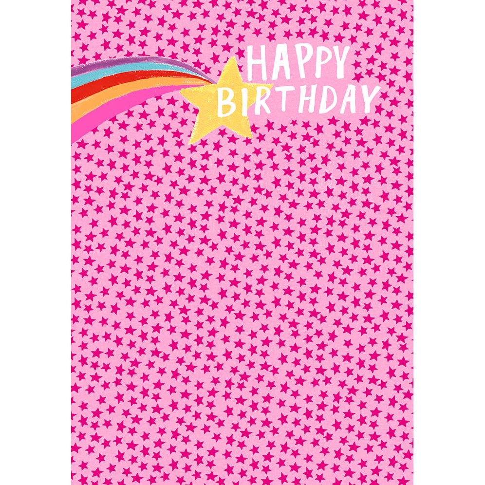 Shooting Star Birthday Card