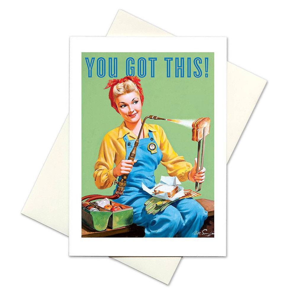 Rosie The Riveter Encouragement Card