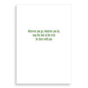 Shamrock St. Patrick's Day Card
