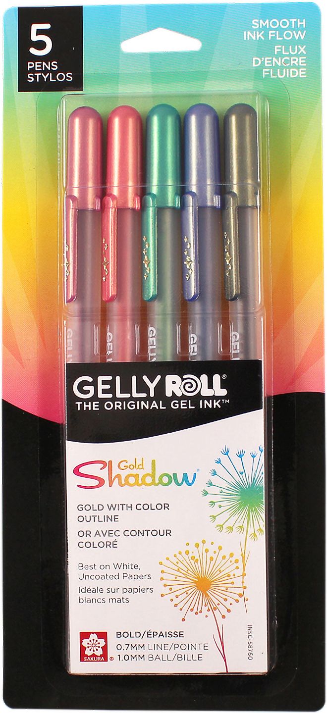 Gold Shadow Gelly Roll Pens