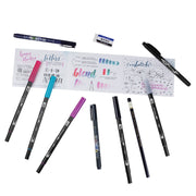 Tombow Lettering in Color Set Updated Palette with Dual Brush Pens and Hand Lettering Tools