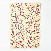 Peach Blossoms On Cream Handmade Paper