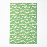 Gold Dandelions on Mint Handmade Paper
