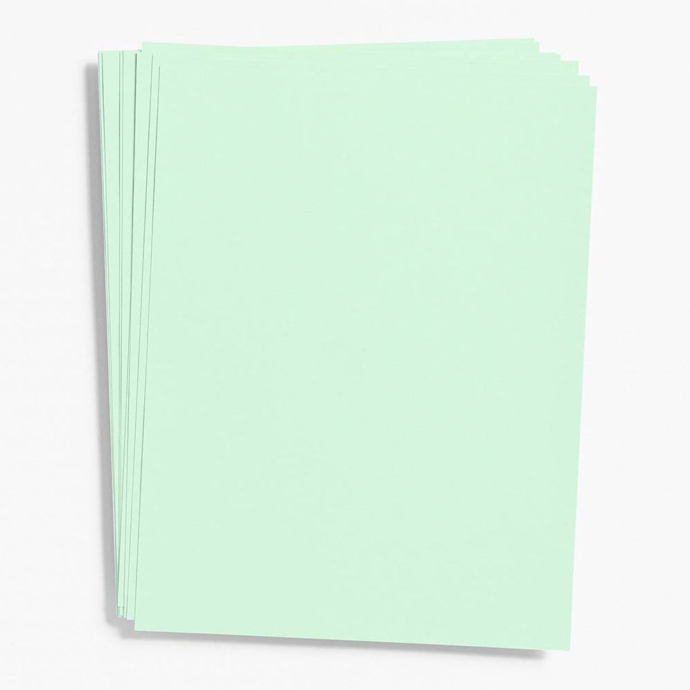 Mint Card Stock 8.5" x 11"