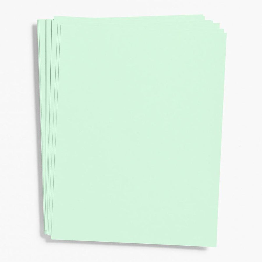 Mint Card Stock 8.5" x 11"