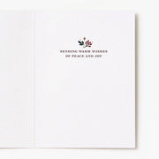 Christmas Elegant Greenery Birds Stationery Set