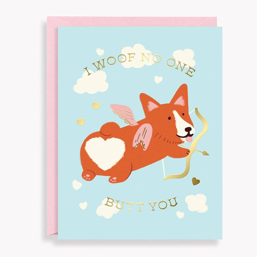 Cupid Corgi Valentine's Day Card