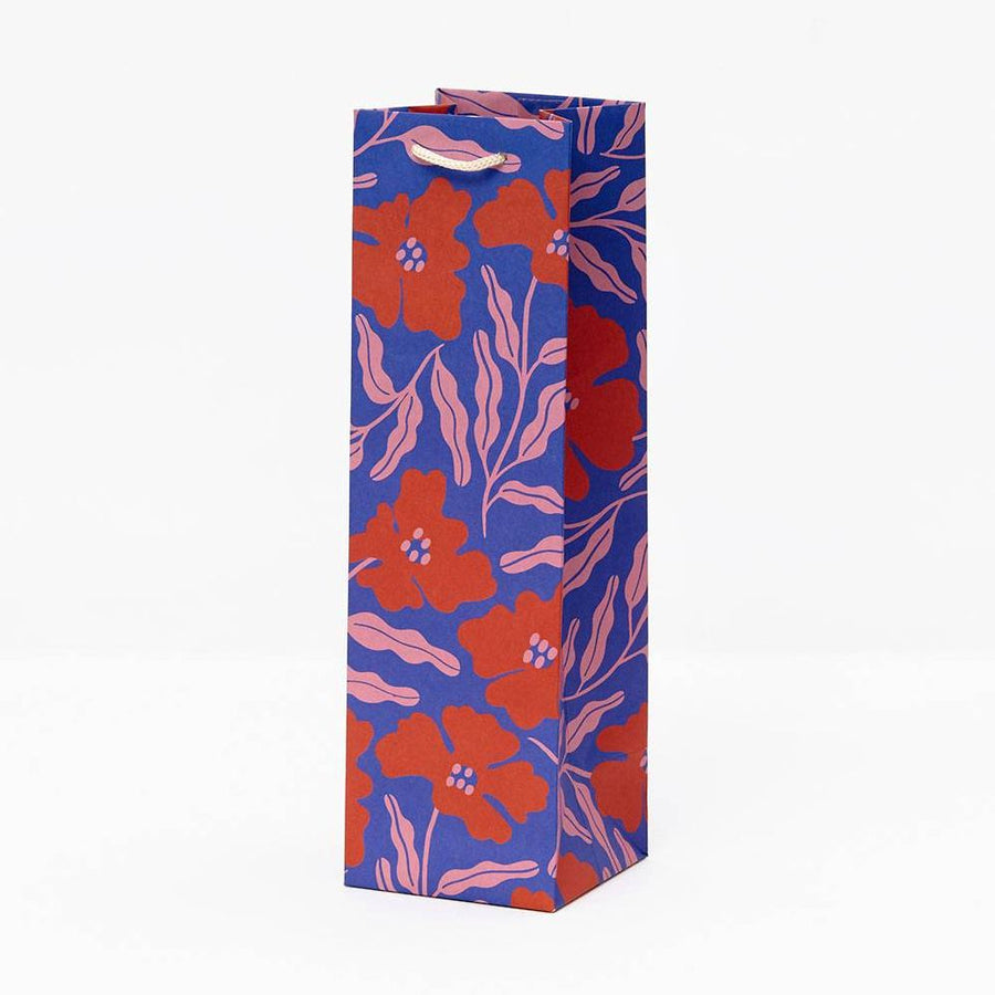 Funky Florals Wine Gift Bag
