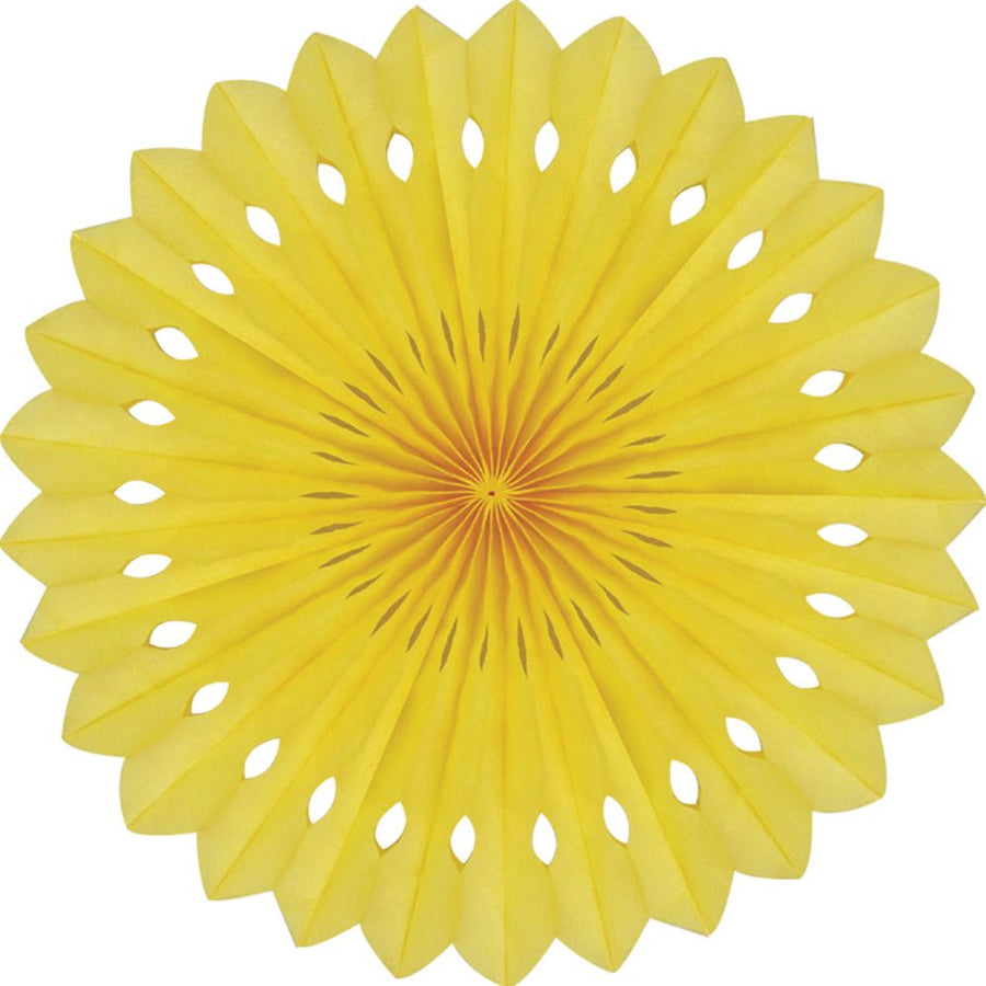 Detailed fan, 30cm, Yellow