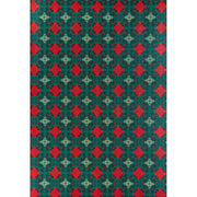 Poinsettia Tile Textured Wrapping Paper