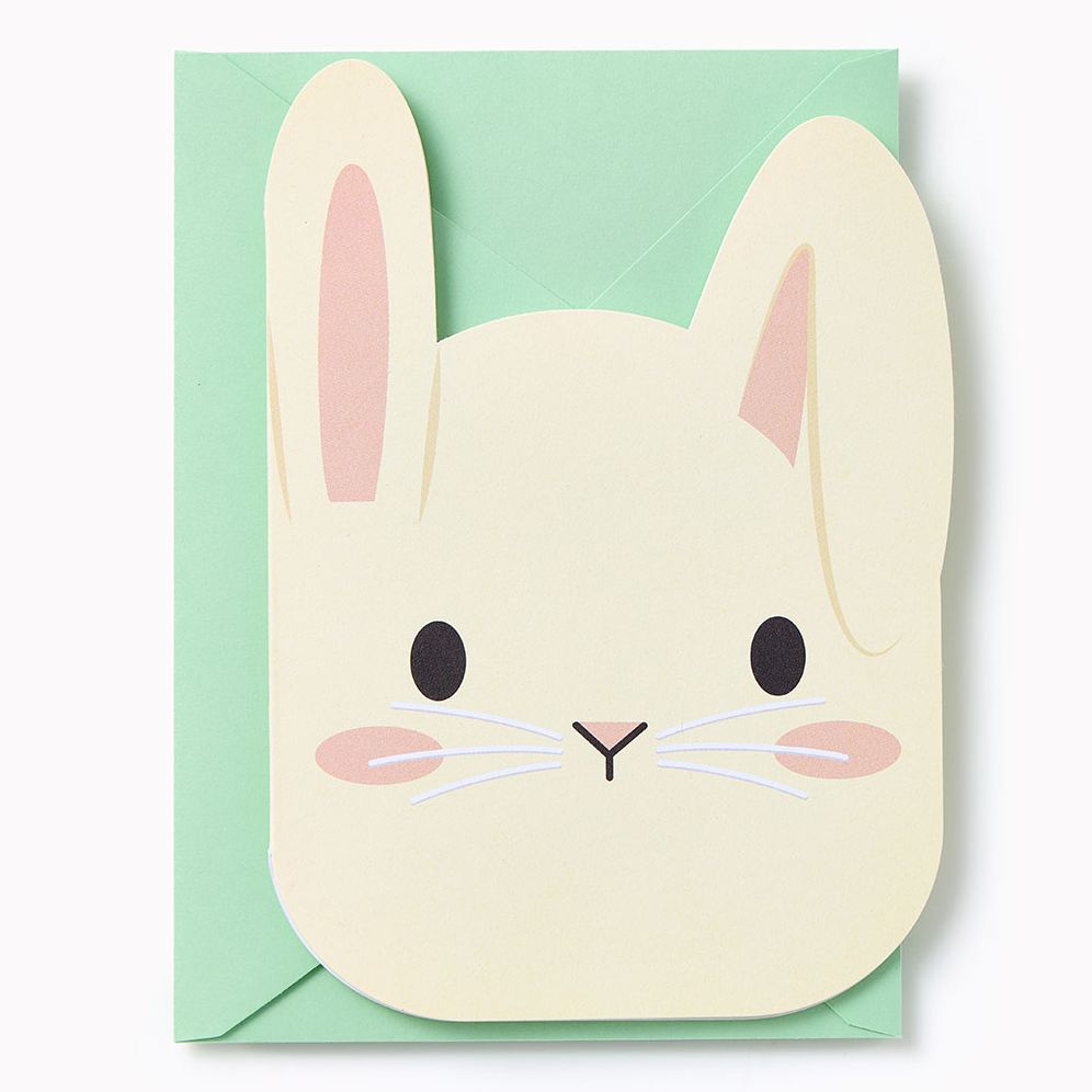 Die Cut Bunny Easter Card