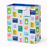 Birthday Stamps Medium Gift Bag