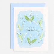 Lily of the Valley Wedding Card
