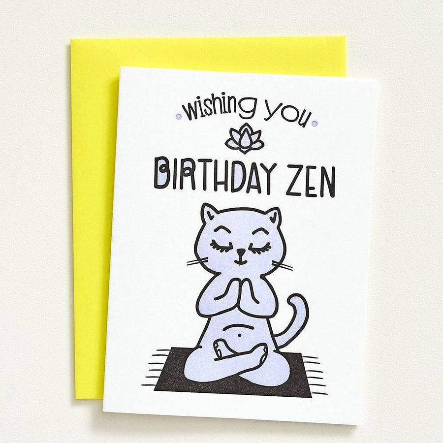 Zen Wishes Birthday Card