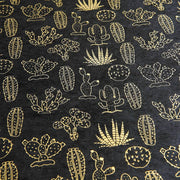 Gold Cacti Handmade Paper