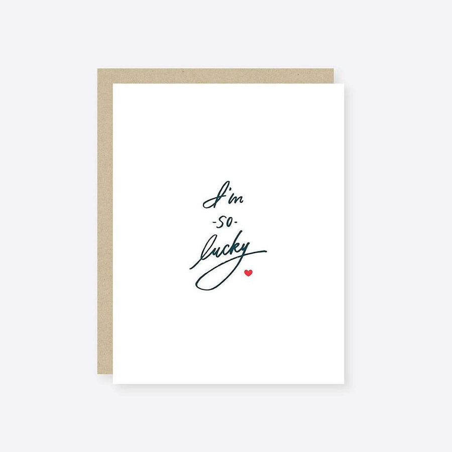 I'm So Lucky Love Card