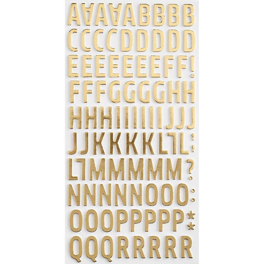 Thickers Gold Foam Letters