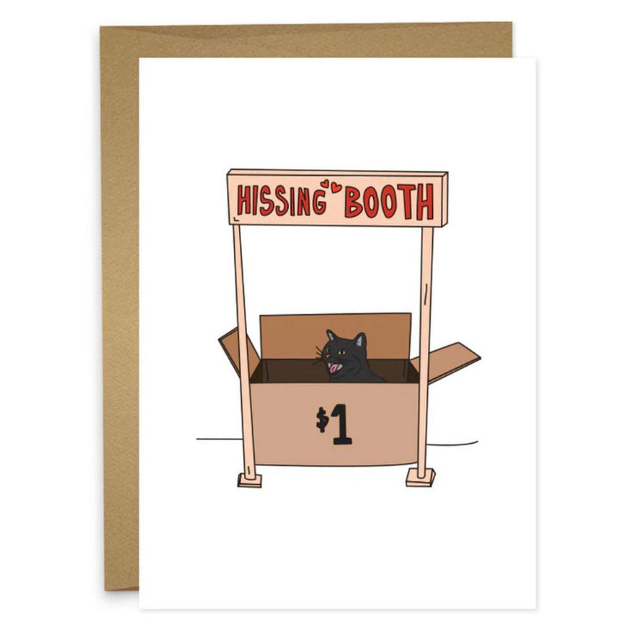 Hissing Booth Humor Greeting Card
