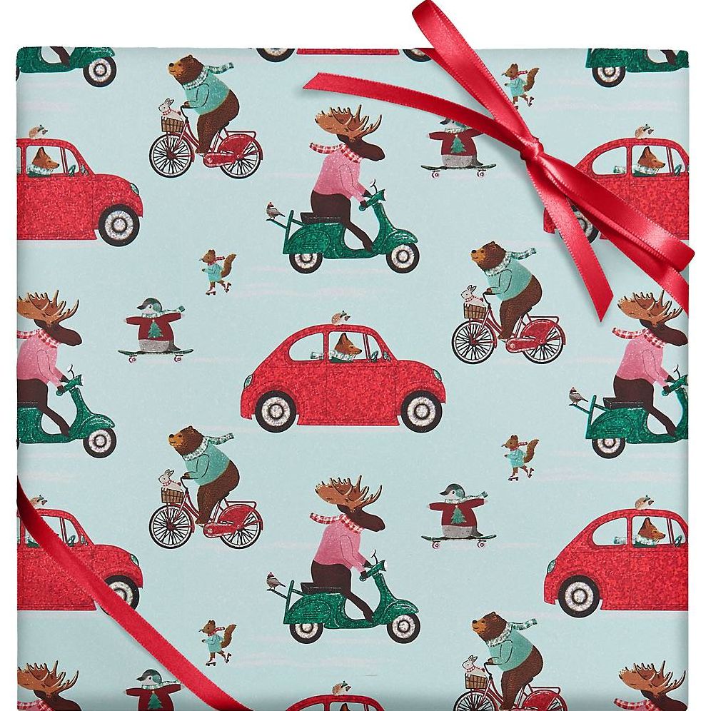 Holiday Cruising Critters Continuous Roll Wrap