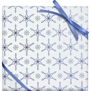 Blue Snowflakes Roll Wrap