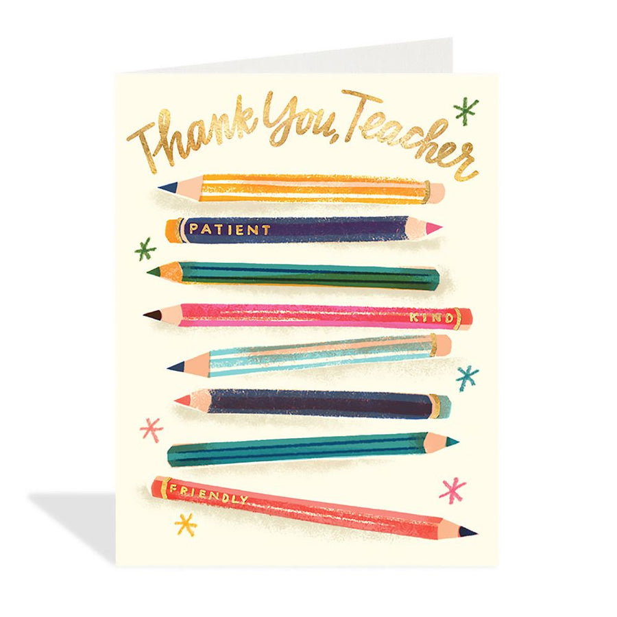 Thank You Teacher Pencils Card