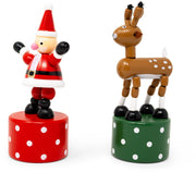 Santa & Reindeer Push Puppets