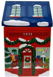 Holiday Toy Shop Tin Candle