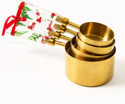 Holiday Pressed Flower Measuring Cups