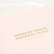 Sisters by Chance Birthday Card