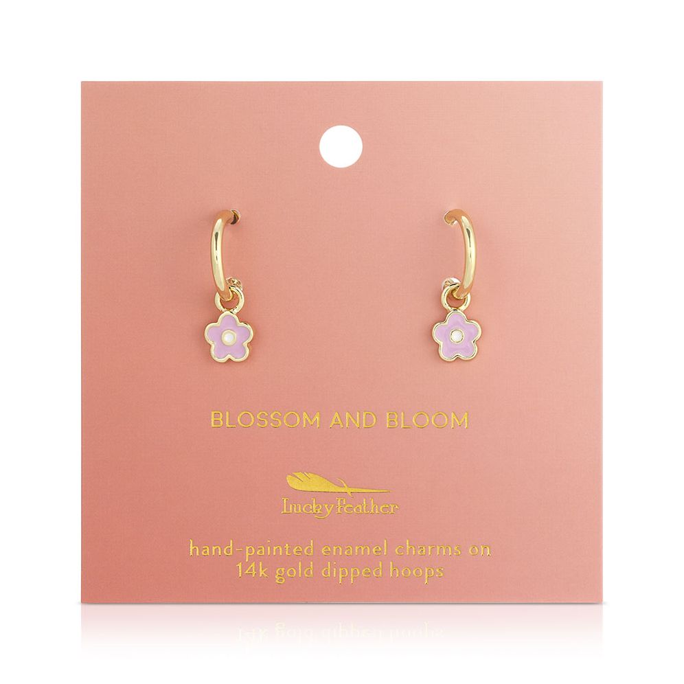 "Blossom and Bloom" Flower Hoop Earrings