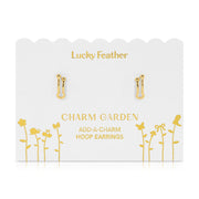Charm Garden - Hoop Earrings- Gold