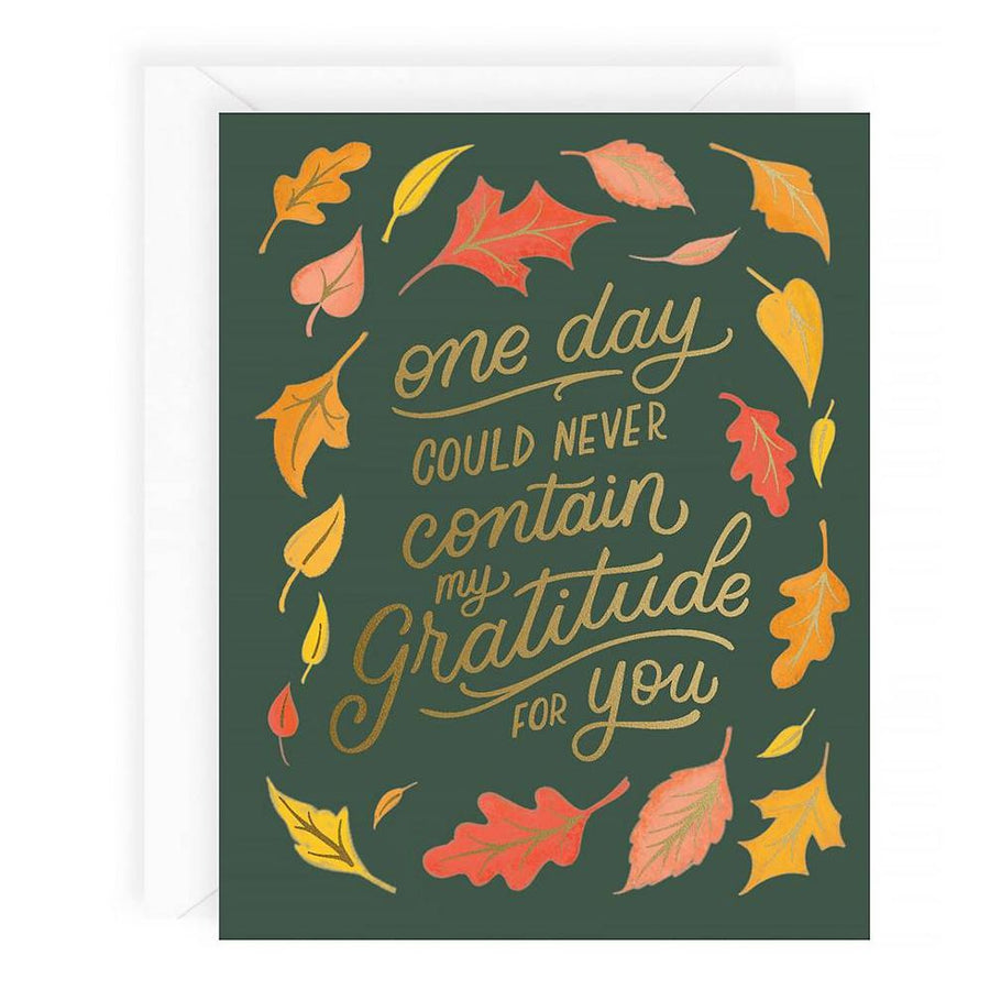 Gratitude For You Thanksgiving Card